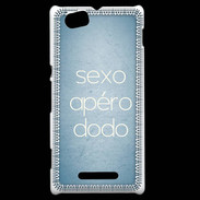 Coque Sony Xperia M Sexo Apéro Dodo Bleu ZG