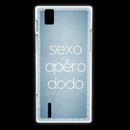 Coque Huawei Ascend P2 Sexo Apéro Dodo Bleu ZG