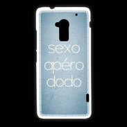 Coque HTC One Max Sexo Apéro Dodo Bleu ZG