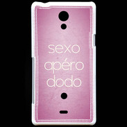 Coque Sony Xperia T Sexo Apéro Dodo rose ZG