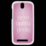 Coque HTC One SV Sexo Apéro Dodo rose ZG