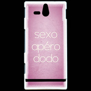 Coque Sony Xperia U Sexo Apéro Dodo rose ZG