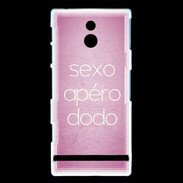 Coque Sony Xperia P Sexo Apéro Dodo rose ZG