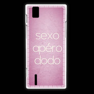 Coque Huawei Ascend P2 Sexo Apéro Dodo rose ZG