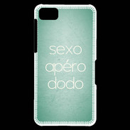 Coque Blackberry Z10 Sexo Apéro Dodo vert ZG