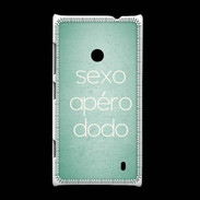 Coque Nokia Lumia 520 Sexo Apéro Dodo vert ZG