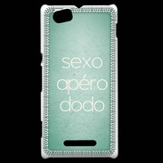 Coque Sony Xperia M Sexo Apéro Dodo vert ZG