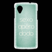 Coque LG Nexus 5 Sexo Apéro Dodo vert ZG