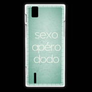 Coque Huawei Ascend P2 Sexo Apéro Dodo vert ZG