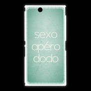 Coque Sony Xpéria Z Ultra Sexo Apéro Dodo vert ZG