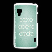 Coque LG L5 2 Sexo Apéro Dodo vert ZG