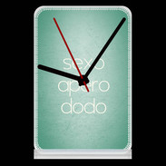 Pendule de bureau Sexo Apéro Dodo vert ZG