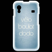 Coque Samsung ACE S5830 Vélo Boulot Dodo Bleu ZG