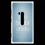 Coque Nokia Lumia 920 Vélo Boulot Dodo Bleu ZG