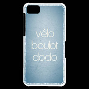 Coque Blackberry Z10 Vélo Boulot Dodo Bleu ZG