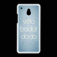 Coque HTC One Mini Vélo Boulot Dodo Bleu ZG