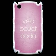 Coque Blackberry 8520 Vélo Boulot Dodo Rose ZG