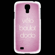 Coque Samsung Galaxy S4 Vélo Boulot Dodo Rose ZG