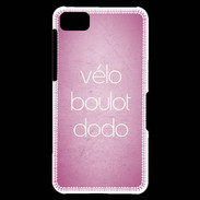 Coque Blackberry Z10 Vélo Boulot Dodo Rose ZG