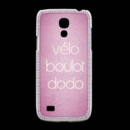 Coque Samsung Galaxy S4mini Vélo Boulot Dodo Rose ZG