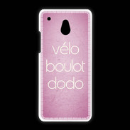 Coque HTC One Mini Vélo Boulot Dodo Rose ZG
