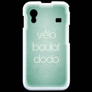Coque Samsung ACE S5830 Vélo Boulot Dodo Vert ZG