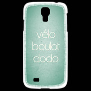 Coque Samsung Galaxy S4 Vélo Boulot Dodo Vert ZG