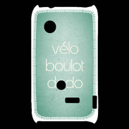 Coque Sony Xperia Typo Vélo Boulot Dodo Vert ZG