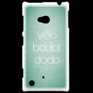 Coque Nokia Lumia 720 Vélo Boulot Dodo Vert ZG