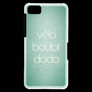 Coque Blackberry Z10 Vélo Boulot Dodo Vert ZG