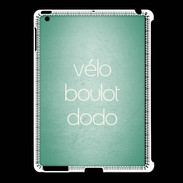 Coque iPad 2/3 Vélo Boulot Dodo Vert ZG