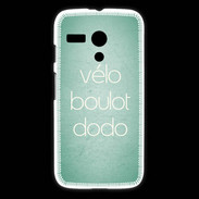 Coque Motorola G Vélo Boulot Dodo Vert ZG
