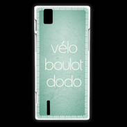 Coque Huawei Ascend P2 Vélo Boulot Dodo Vert ZG