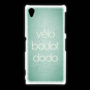 Coque Sony Xpéria Z1 Vélo Boulot Dodo Vert ZG