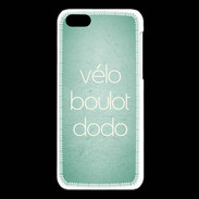 Coque iPhone 5C Vélo Boulot Dodo Vert ZG