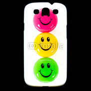 Coque Samsung Galaxy S3 Smiley colorés 10