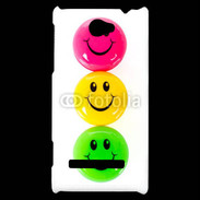Coque HTC Windows Phone 8S Smiley colorés 10