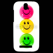 Coque HTC One SV Smiley colorés 10