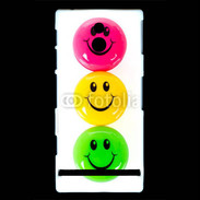 Coque Sony Xperia P Smiley colorés 10