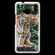 Coque HTC One Famille de tigres