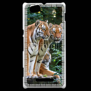 Coque Sony Xperia M Famille de tigres