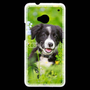 Coque HTC One Chiot Border Collie 100