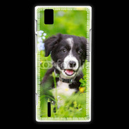 Coque Huawei Ascend P2 Chiot Border Collie 100