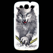 Coque Samsung Galaxy S3 Loup en dessin 100