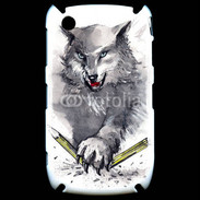 Coque Blackberry 8520 Loup en dessin 100