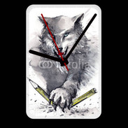 Grande pendule murale Loup en dessin 100