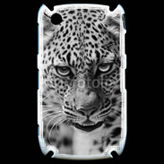 Coque Blackberry 8520 Léopard en noir et blanc 500