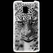 Coque LG P990 Léopard en noir et blanc 500