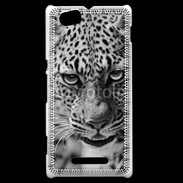 Coque Sony Xperia M Léopard en noir et blanc 500