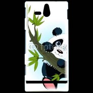 Coque Sony Xperia U Panda géant en cartoon